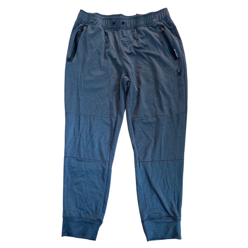 Spyder Jogger Pants Mens L/G Active Sport Black Stretch Comfort Fit